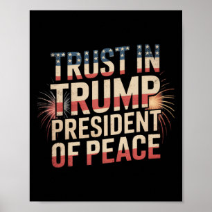 Voorzitter Van Vredesvertrouwen In Trump 2 Poster