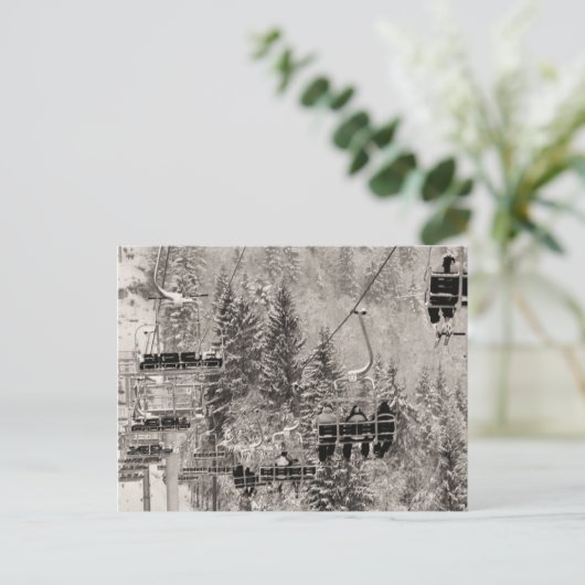 Voorzitters boven de bomen briefkaart (Staand voorkant)