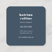 voorzitters | Interne ontwerpkaarten Vierkante Visitekaartje (Achterkant)