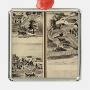 Voorzitters van DG Heald, JM Bowles Metalen Ornament