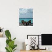 Voorzitters van een Dock van het Zee Poster (Thuiskantoor)