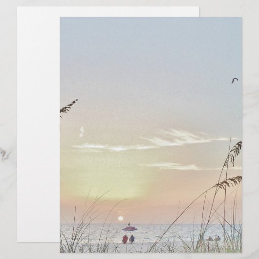 Voorzitters van het Briefpapier van de Beach (Voorkant / Achterkant)