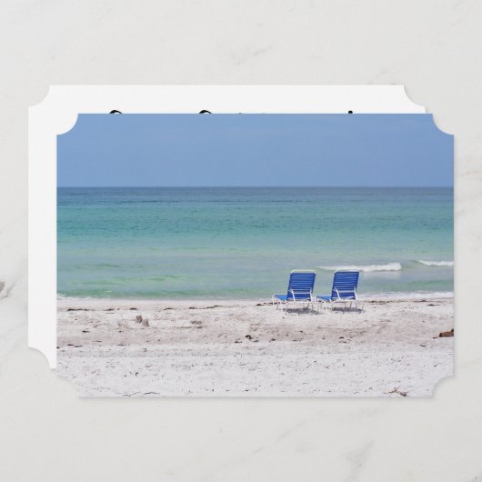 Voorzitters van het strand kaart (Voorkant / Achterkant)