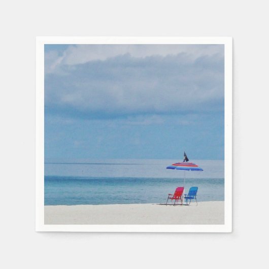 Voorzitters van het strand servetten (Voorkant)