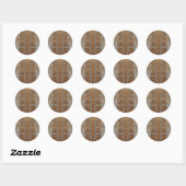 VOORZORG: FLEUR DE LIS RONDE STICKER (Vel)