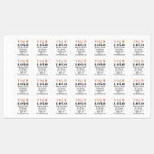 Voorzorgsinstructies en vierkant brede witte kledi labels (Vel)