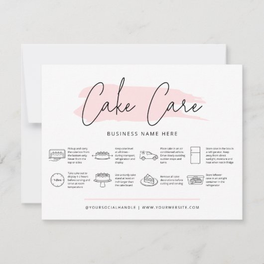 Voorzorgsmaatregelen Kaart Instructies Meisroze Wa (Voorkant)