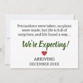 Voorzorgsmaatregelen werden genomen, er werden gee aankondiging (Voorkant)