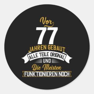 VOR 77 Jahren Gebaut Alle Teile Original Oldtimer  Ronde Sticker