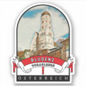 Vorarlberg Bludenz Österreich Souvenir Sticker (Voorkant)