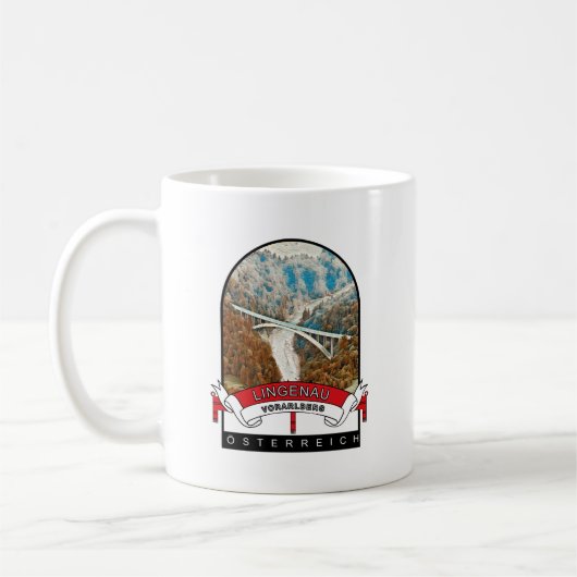 Vorarlberg Lingenau Österreich Souvenir Koffiemok (Links)