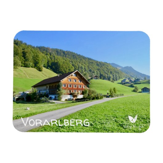 Vorarlberg, Oostenrijk - fridge magnet Magneet (Horizontaal)