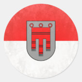 Vorarlberg Ronde Sticker (Voorkant)