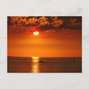 Vorarlberg Sunset at Lake Constance in Austria Briefkaart