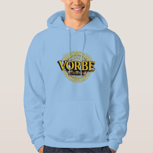 VORBE Fashion Gold Monogram Men's Premium Hoodie (Voorkant)