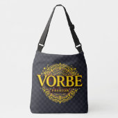 VORBE Mode Premium Gold Monogram Canvas tas (Voorkant)