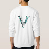 VORBE Mode Premium Gold Monogram Raglan T-shirt (Achterkant)