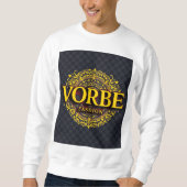 VORBE Mode Premium Gold Monogram Raglan T-shirt (Voorkant)
