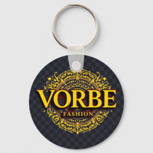 VORBE Mode Signature Gold Monogram Sleutelhanger