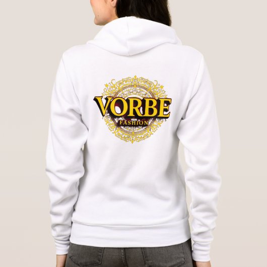 VORBE Mode Vrouwen Zip-Up Hoodie (Achterkant)