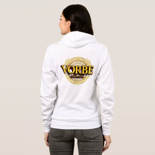 VORBE Mode Vrouwen Zip-Up Hoodie (Achterkant volledig)
