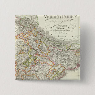 Vorder Indien Zuid-Azië Vierkante Button 5,1 Cm