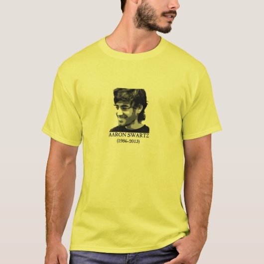 Vorderingen op de vraag — Aaron Swartz T-shirt (Voorkant)