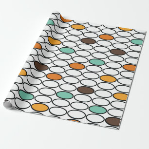 Vorderingen uit de jaren zeventig cadeaupapier