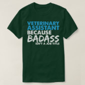 Vorderingen van dierenassistenten t-shirt (Design voorkant)
