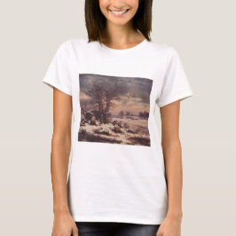 Vordingborg in de winter door J.C. Dahl Fine Art T-shirt