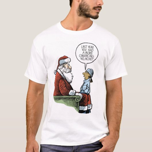 Vorig jaar Kerstman T-shirt (Voorkant)