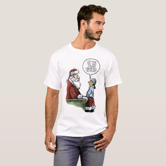 Vorig jaar Kerstman T-shirt (Voorkant volledig)