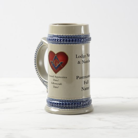 Vorige commeratieve stuurgroep bierpul (Voorkant links)