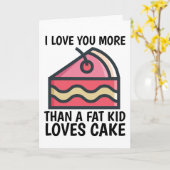 VORIGE DAG HOEFT U MEER DAN VETTE KIND VERLIES CAK KAART (Gele Bloem)