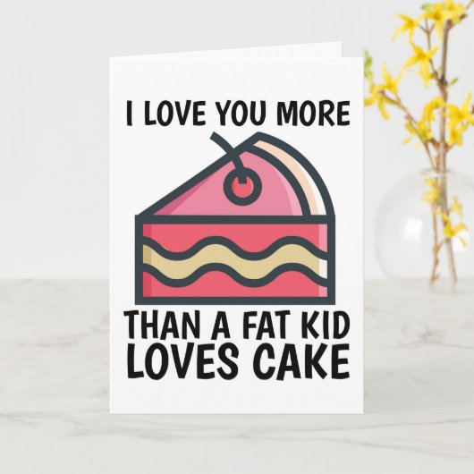 VORIGE DAG HOEFT U MEER DAN VETTE KIND VERLIES CAK KAART (Gele Bloem)