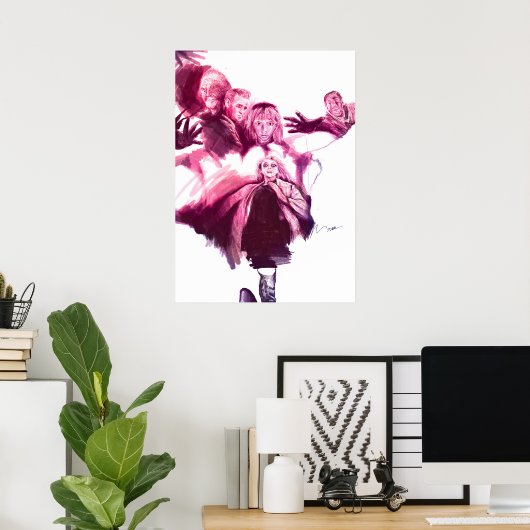 Vorige nacht in Soho Poster (Thuiskantoor)