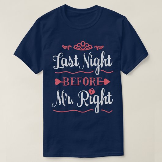 Vorige nacht voor Mr. T-shirt (Design voorkant)