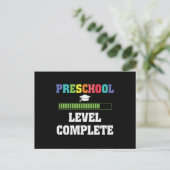 Vorige school voltooid Terug naar schoolvideo Game Briefkaart (Staand voorkant)