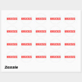 Vorige stempel ronde sticker (Vel)