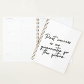 Vorige succes is geen garantie citaat planner (Display)