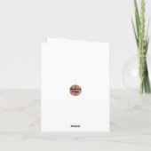 Vorige verjaardag als Miss - Circles Lavender Kaart (Achterkant)