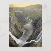 Voringsfossen waterfall in het briefkaart Noorwege (Voorkant)
