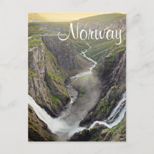Voringsfossen waterfall in het Noorse briefkaart