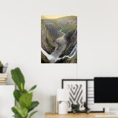 Voringsfossen-waterval in Noorwegen poster (Thuiskantoor)