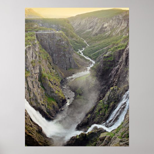 Voringsfossen-waterval in Noorwegen poster (Voorkant)