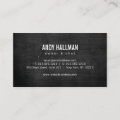 Vork and Knife Krans 3 Catering, Chef, Restaurant Visitekaartje (Achterkant)