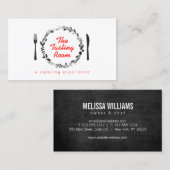 Vork and Knife Krans Catering, Chef, Restaurant Visitekaartje (Voorkant / Achterkant)