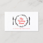 Vork and Knife Krans Catering, Chef, Restaurant Visitekaartje (Voorkant)