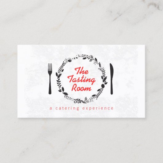 Vork and Knife Krans Catering, Chef, Restaurant Visitekaartje (Voorkant)