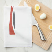 Vork- en lepelontwerp theedoek (Quarter Fold)